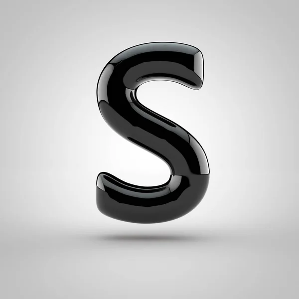 Black volume letter s — Stock Photo, Image