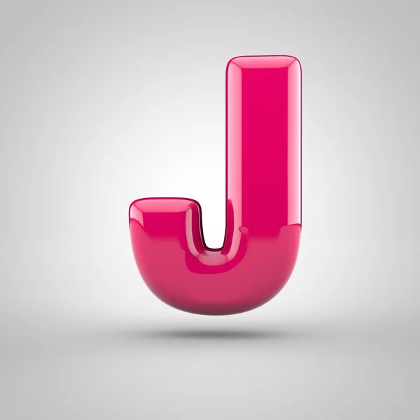 Розовый том буква j — стоковое фото