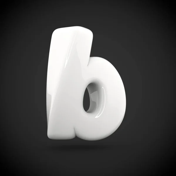 Witte volume letter b — Stockfoto