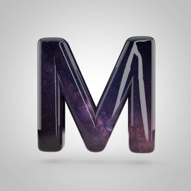 Parlak cilt harf m