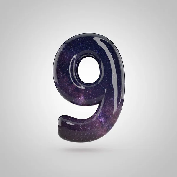 3D Lucido numero 9 — Foto Stock