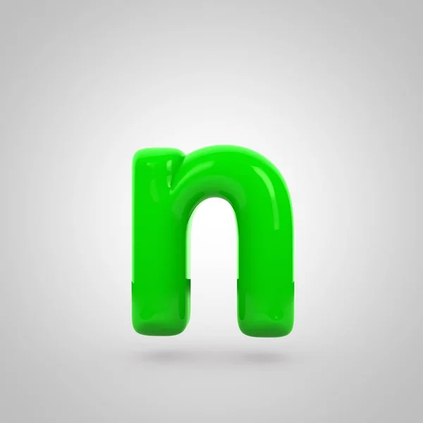 緑のボリューム文字 n — ストック写真