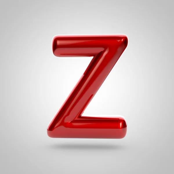 Volume rosso lettera z — Foto Stock