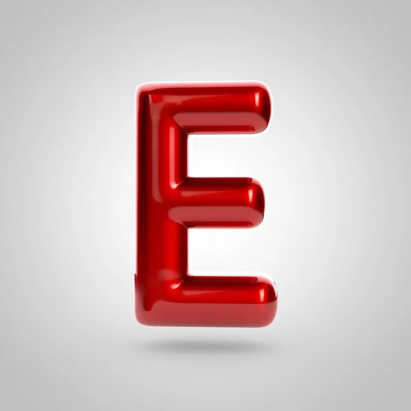 Röd volym bokstaven e — Stockfoto