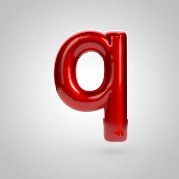 Volume rosso lettera q — Foto Stock