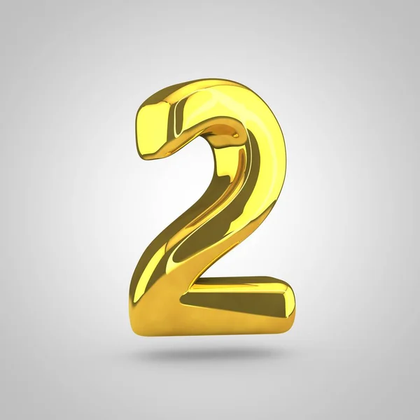 Golden volume number 2 — Stock Photo, Image