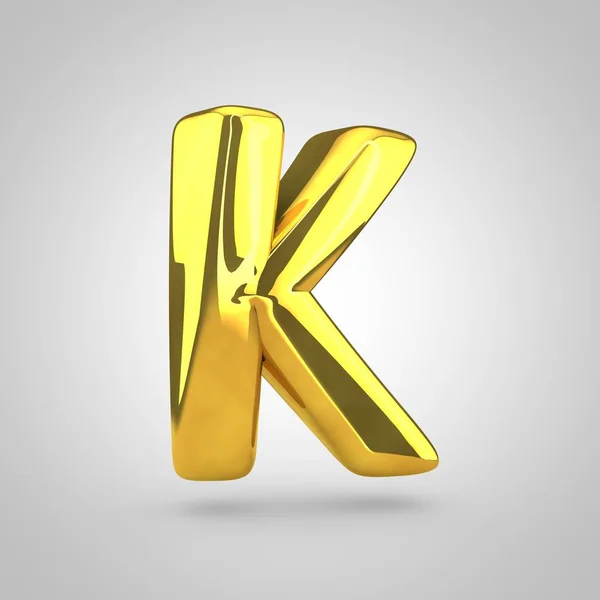 Χρυσή τόμος γράμμα k — Φωτογραφία Αρχείου