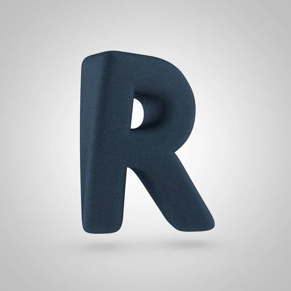 Denim volume letter r — стоковое фото