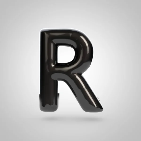 Grey volume letter r — Stock Photo, Image