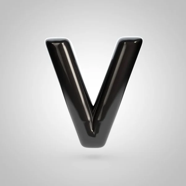 Grey volume letter v — Stock Photo, Image