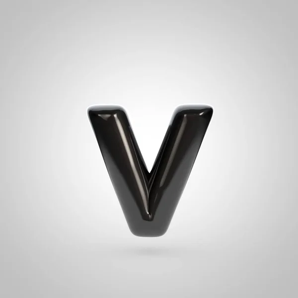 Grey volume letter v — Stock Photo, Image