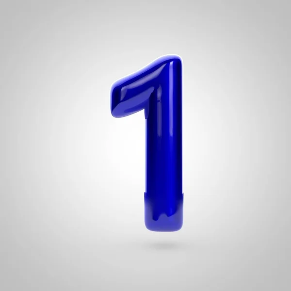 Blue volume number 1 — Stock Photo, Image