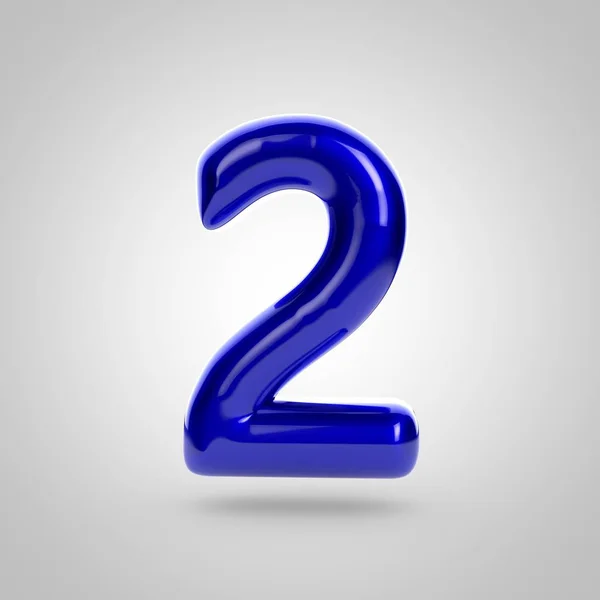 Blue volume number 2 — Stock Photo, Image