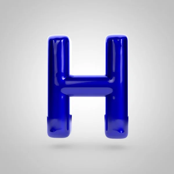 Blue volume letter h — Stock Photo, Image