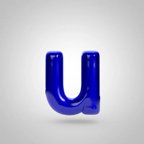 Голубая буква u — стоковое фото