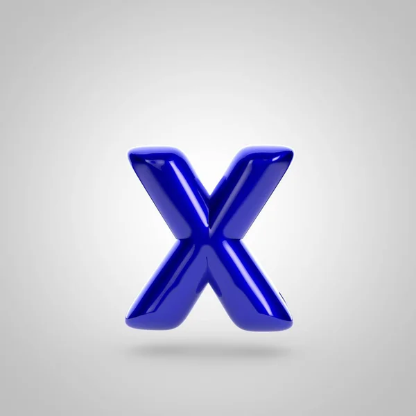 Blue volume letter x — Stock Photo, Image