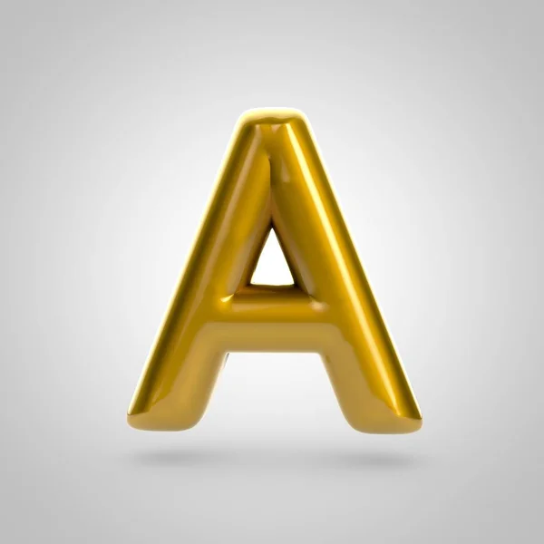 Altın birim harfi bir — Stok fotoğraf