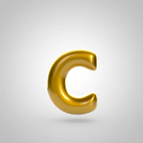 Gyllene volym bokstaven c — Stockfoto