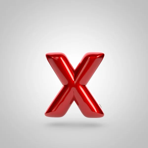 Röd volym bokstaven x — Stockfoto
