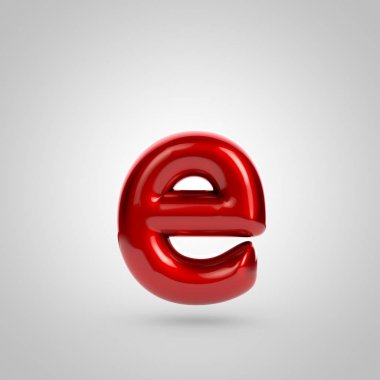 Kırmızı birim harf e