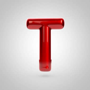 Kırmızı birim harfi t