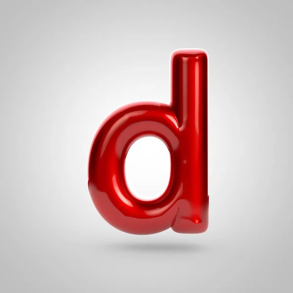 Red volume letter d — Stockfoto