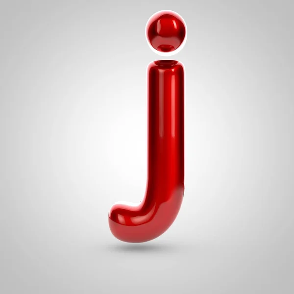 Red volume letter j — Stock Photo, Image