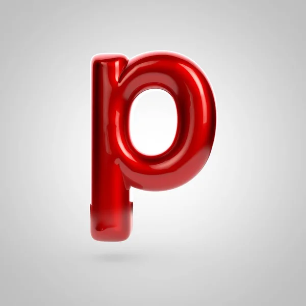 Volume rosso lettera p — Foto Stock