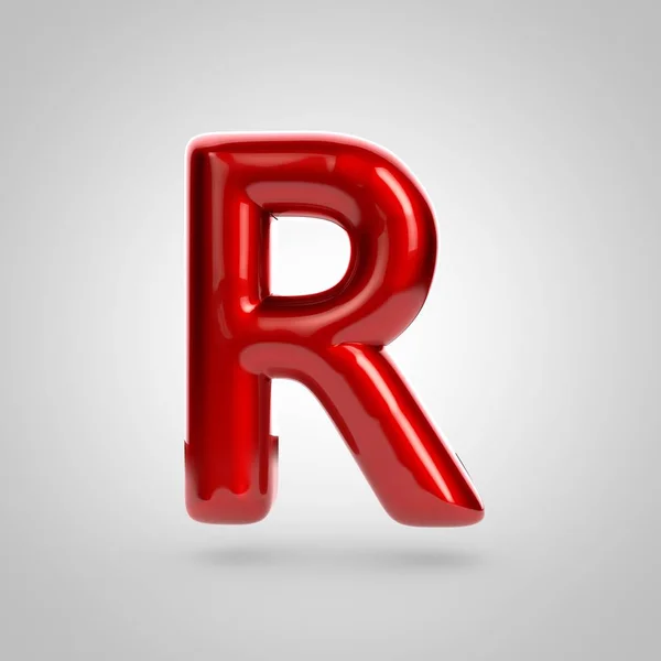 Volume vermelho letra r — Fotografia de Stock