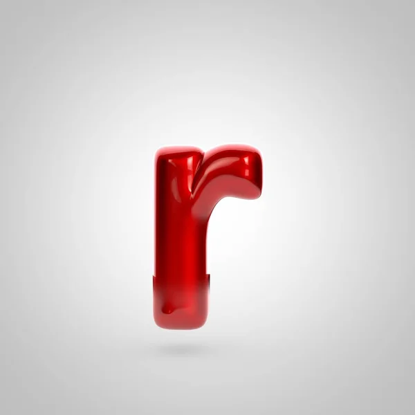 Röd volym bokstaven r — Stockfoto