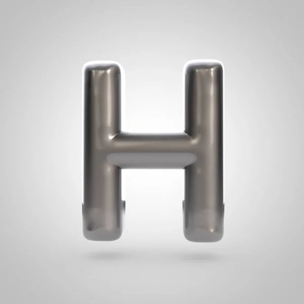 Grey volume letter h — Stock Photo, Image