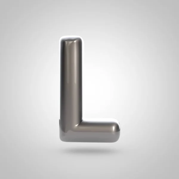 Grey volume letter l — Stock Photo, Image