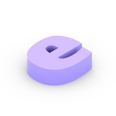 İzometrik Menekşe harf e