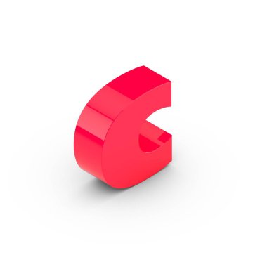 izometrik pembe harf C