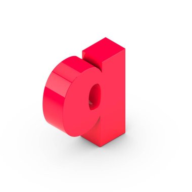 İzometrik pembe harf q