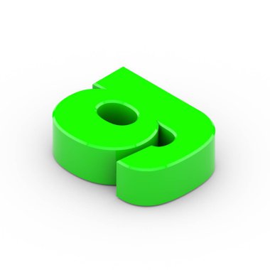 izometrik yeşil harf G