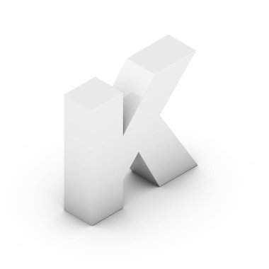 izometrik sarı harf K