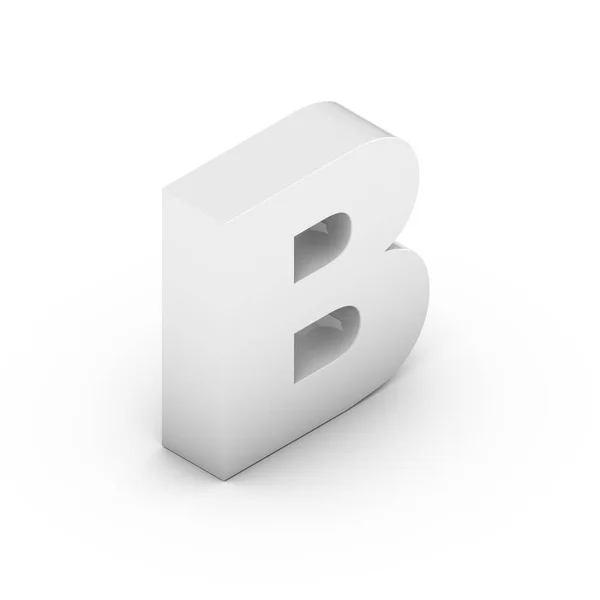 Ізометрична жовта літера B — стокове фото