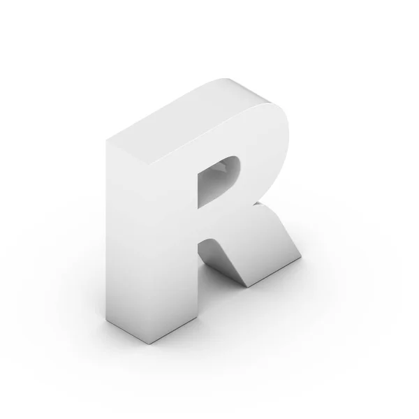 Isometric yellow letter R — Stock Photo, Image