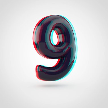 izometrik siyah sayı 9