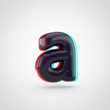 izometrik siyah harf A