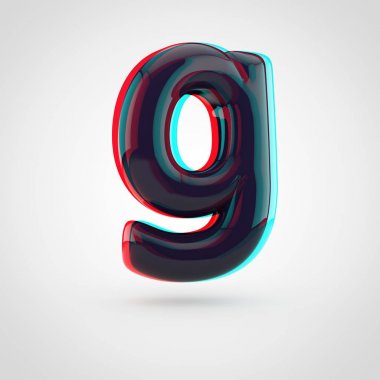 izometrik siyah harf G