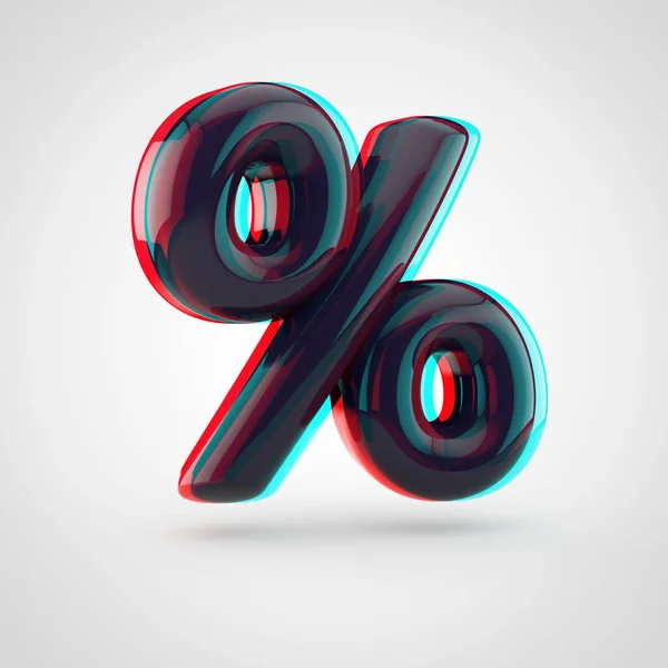 Isometrisches Symbol des Prozents — Stockfoto
