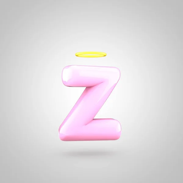 Literă izometrică roz Z — Fotografie, imagine de stoc