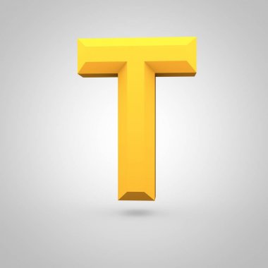 izometrik sarı mektup T