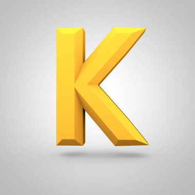 izometrik sarı harf K