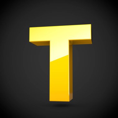 izometrik sarı mektup T