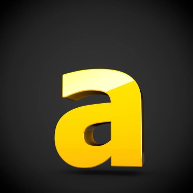 izometrik sarı harf A