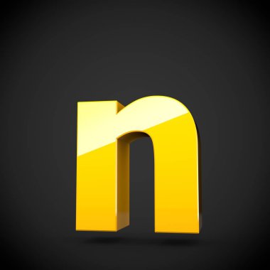 izometrik sarı harf N