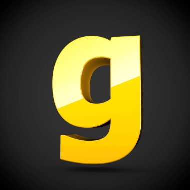 izometrik sarı harf G